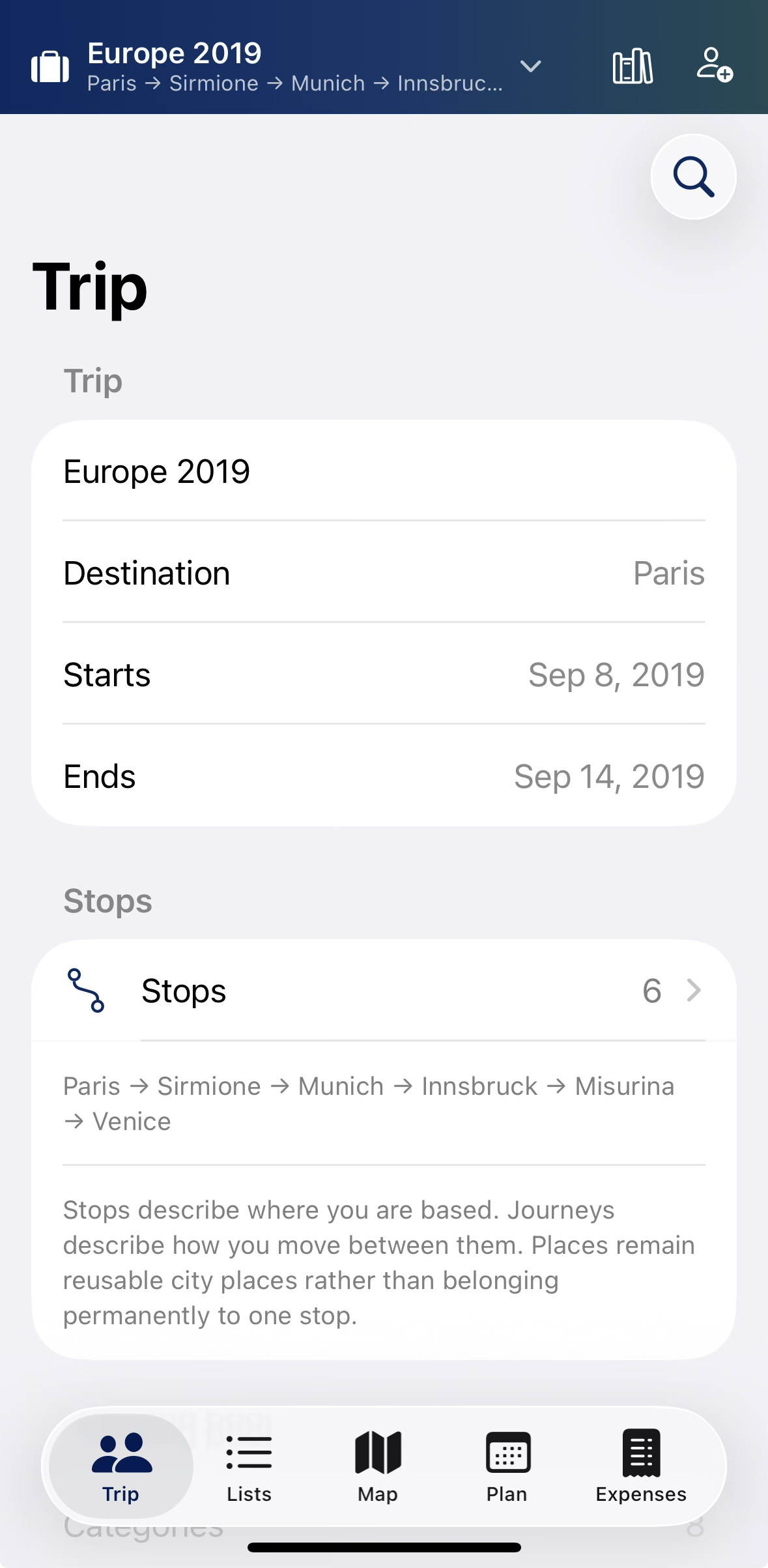 Multi-stop Europe trip in Apodemica